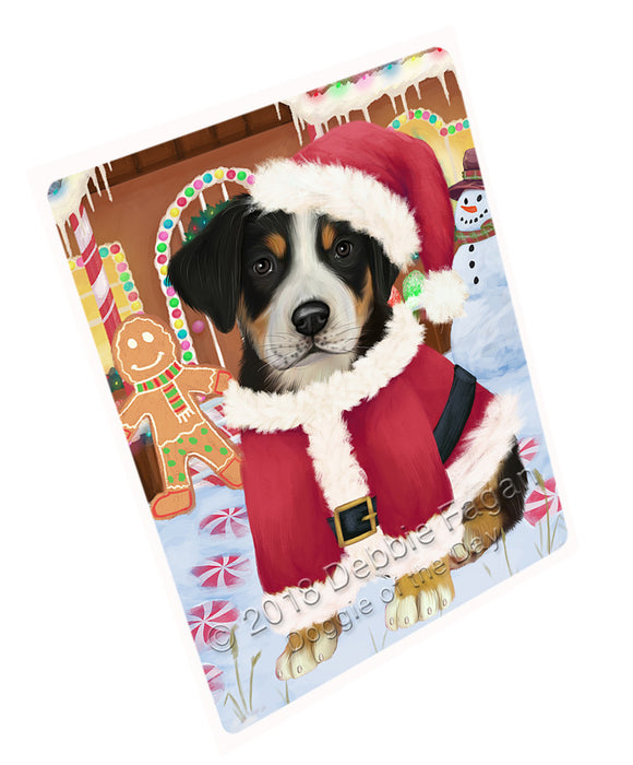 Christmas Gingerbread House Candyfest Greater Swiss Mountain Dog Magnet MAG74207 (Small 5.5" x 4.25")