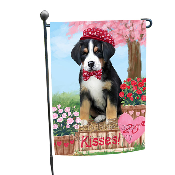 Rosie 25 Cent Kisses Greater Swiss Mountain Dog Dog Garden Flag GFLG56433