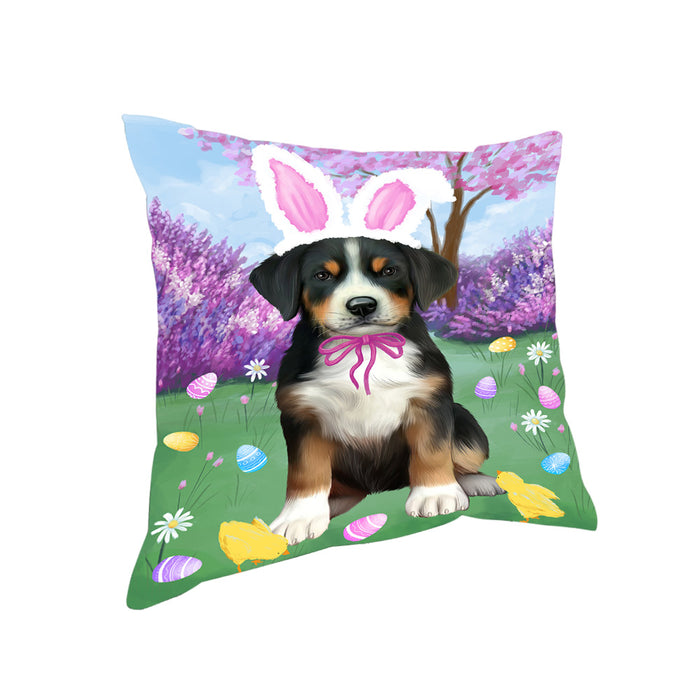 Easter Holiday Greater Swiss Mountain Dog Pillow PIL82044