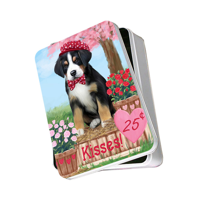 Rosie 25 Cent Kisses Greater Swiss Mountain Dog Photo Storage Tin PITN55828