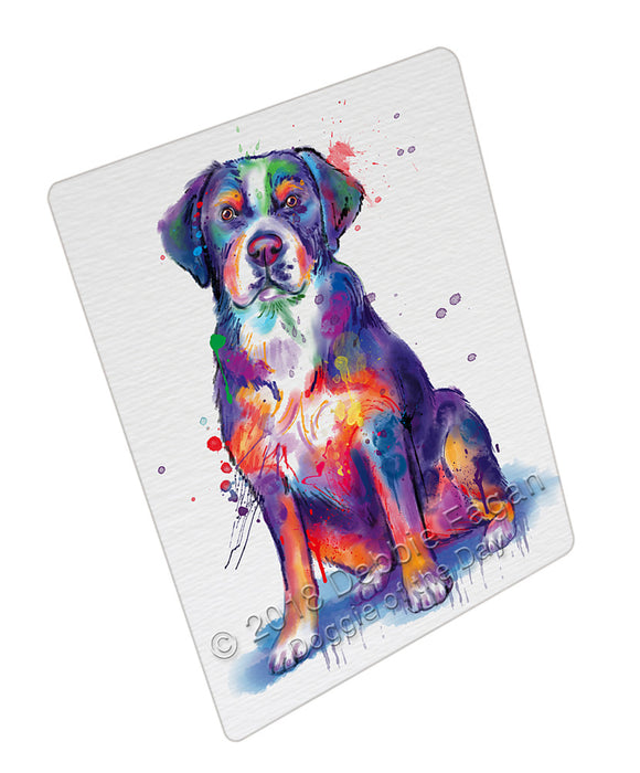 Watercolor Greater Swiss Mountain Dog Cutting Board C77064