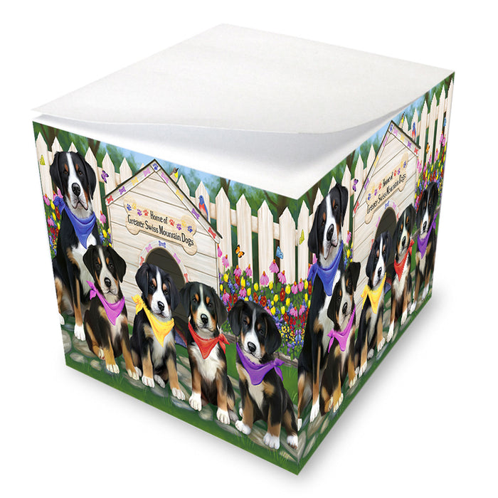 Spring Dog House Greater Swiss Mountain Dogs Note Cube NOC52156