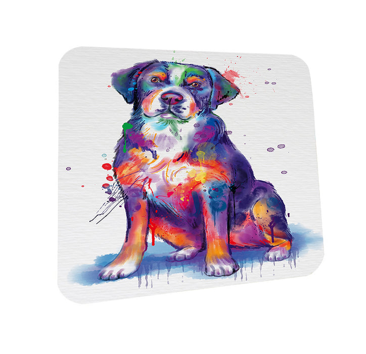 Watercolor Greater Swiss Mountain Dog Coasters Set of 4 CST57047