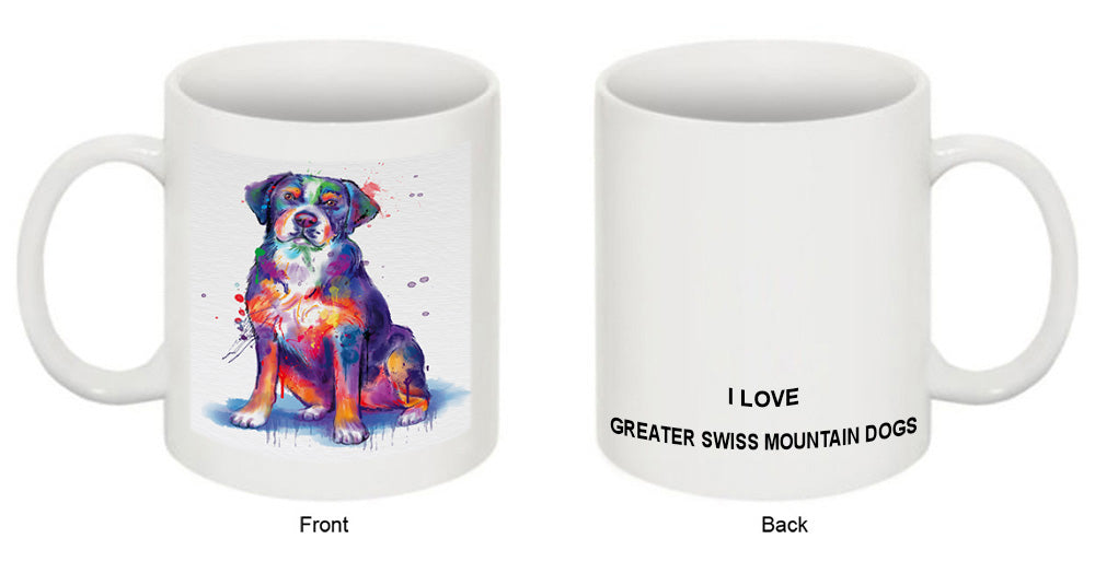 Watercolor Greater Swiss Mountain Dog Coffee Mug MUG52487