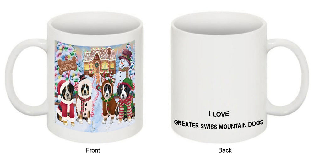 Holiday Gingerbread Cookie Shop Greater Swiss Mountain Dogs Coffee Mug MUG51803