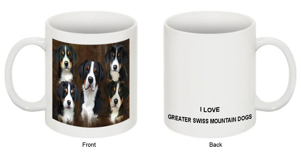 Rustic 5 Greater Swiss Mountain Dog Coffee Mug MUG49534
