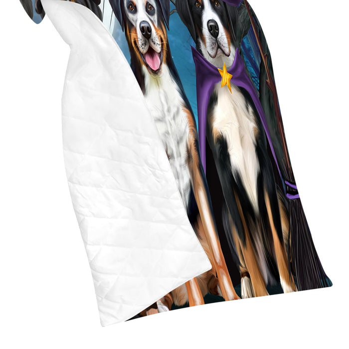 Halloween Trick or Teat Greater Swiss Mountain Dog Quilt