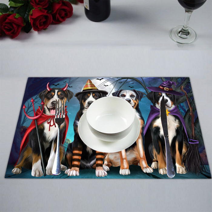 Halloween Trick or Teat Greater Swiss Mountain Dog Placemat