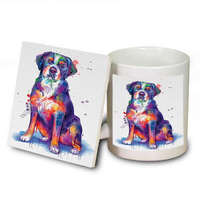 Watercolor Greater Swiss Mountain Dog Mug and Coaster Set MUC57081