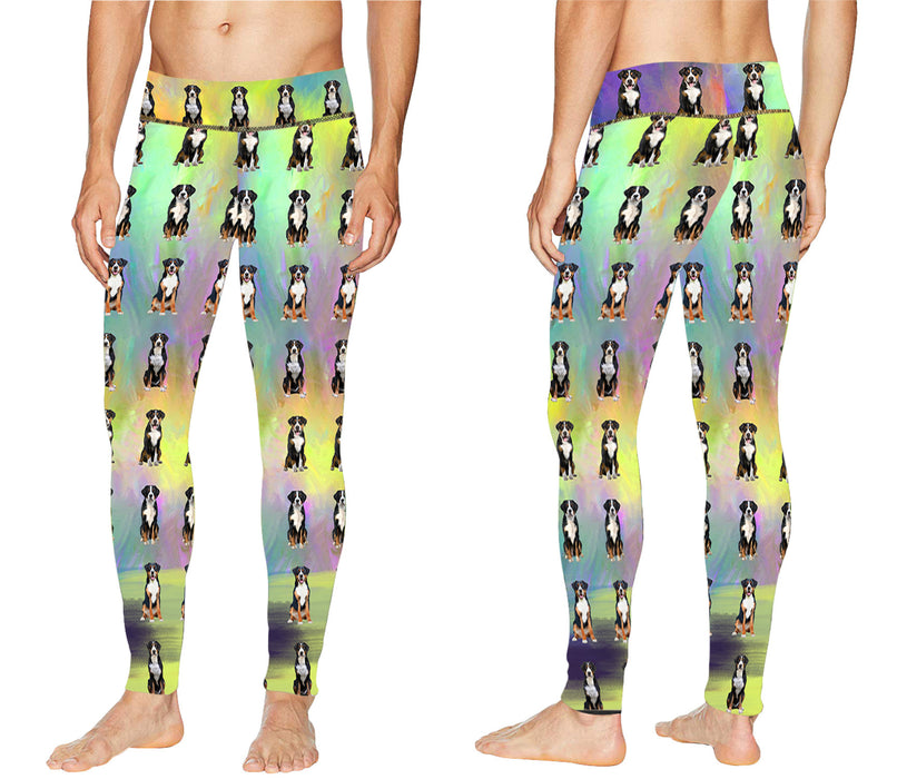 Paradise Wave Greater Swiss Mountain Dogs All Over Print Meggings