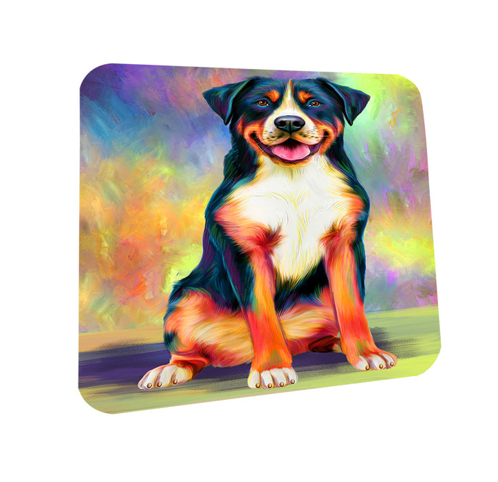 Paradise Wave Greater Swiss Mountain Dog Coasters Set of 4 CST56029
