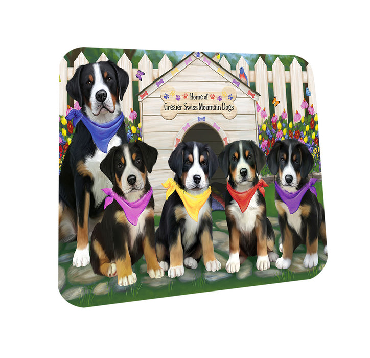 Spring Dog House Greater Swiss Mountain Dogs Coasters Set of 4 CST52167