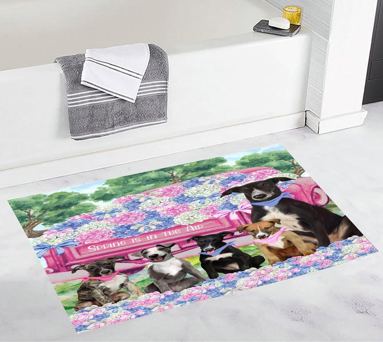 Greyhound Personalized Bath Mat, Explore a Variety of Custom Designs, Anti-Slip Bathroom Rug Mats, Pet and Dog Lovers Gift