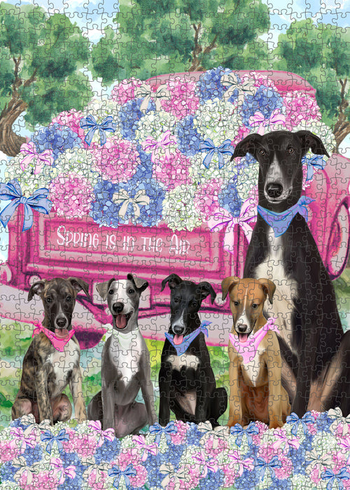 Greyhound Jigsaw Puzzle, Interlocking Puzzles Games for Adult, Explore a Variety of Designs, Personalized, Custom, Gift for Pet and Dog Lovers