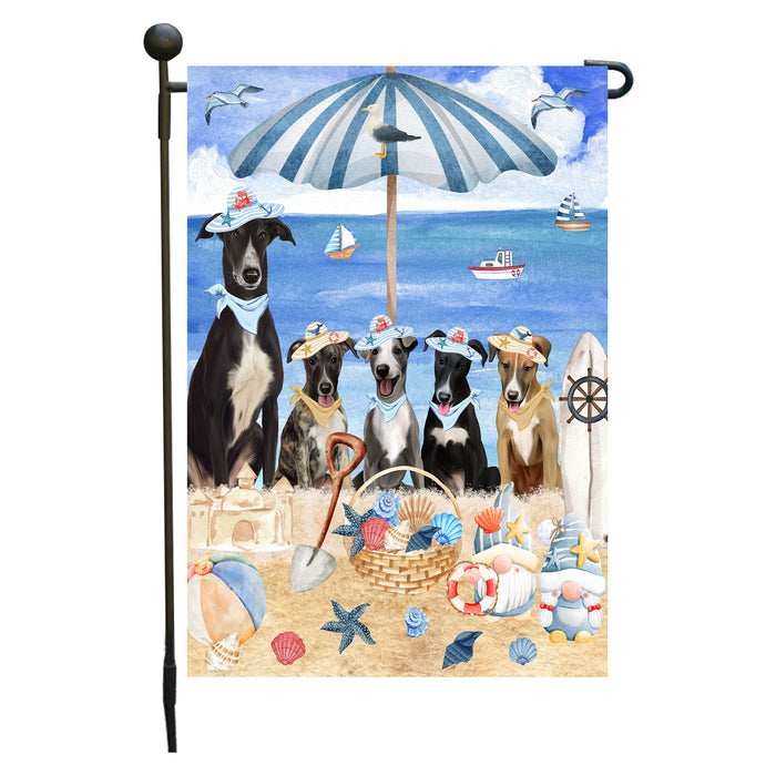 Greyhound Dogs Garden Flag, Double-Sided Outdoor Yard Garden Decoration, Explore a Variety of Designs, Custom, Weather Resistant, Personalized, Flags for Dog and Pet Lovers