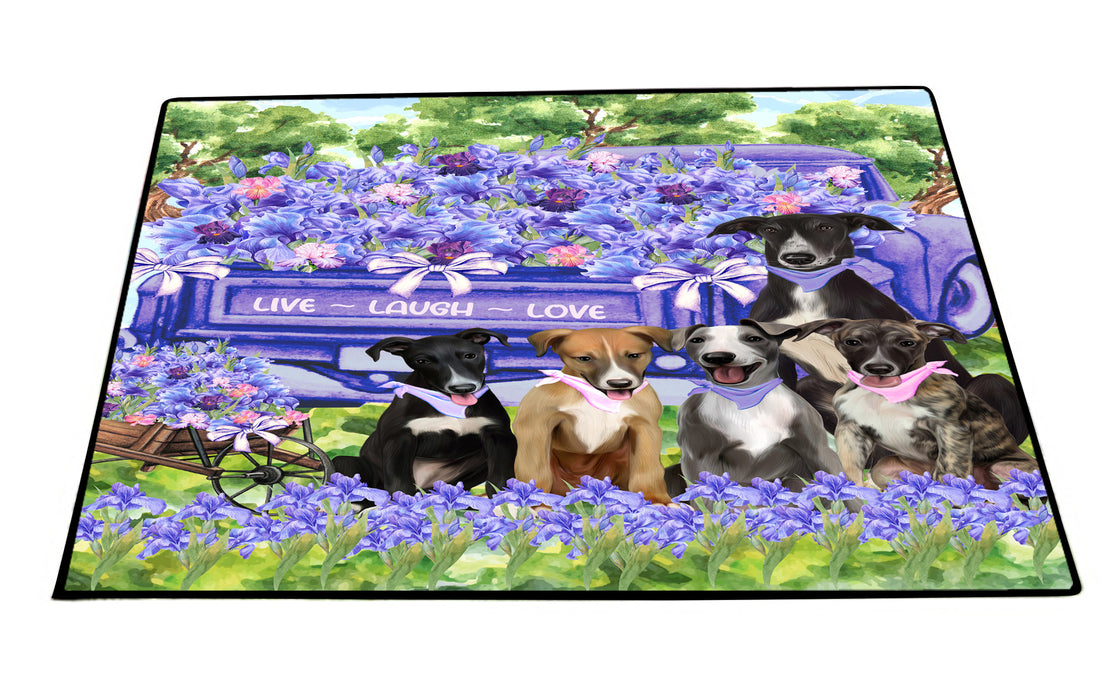 Greyhound Floor Mat and Door Mats, Explore a Variety of Designs, Personalized, Anti-Slip Welcome Mat for Outdoor and Indoor, Custom Gift for Dog Lovers