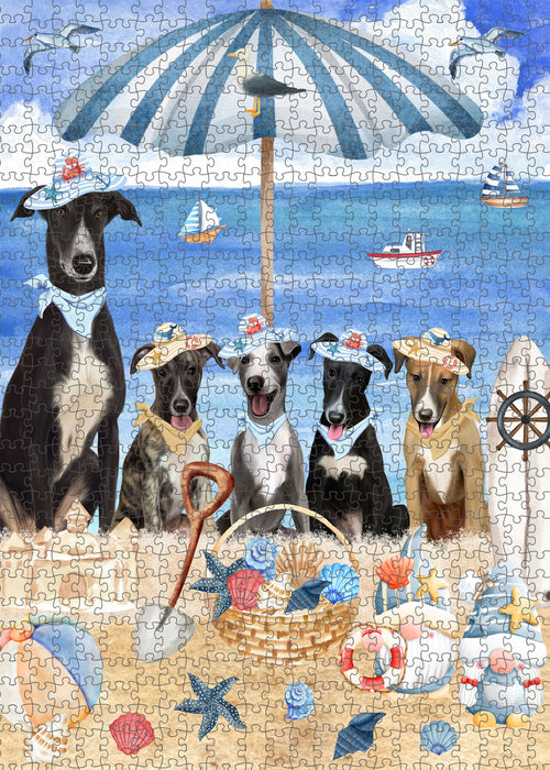 Greyhound Jigsaw Puzzle, Interlocking Puzzles Games for Adult, Explore a Variety of Designs, Personalized, Custom, Gift for Pet and Dog Lovers