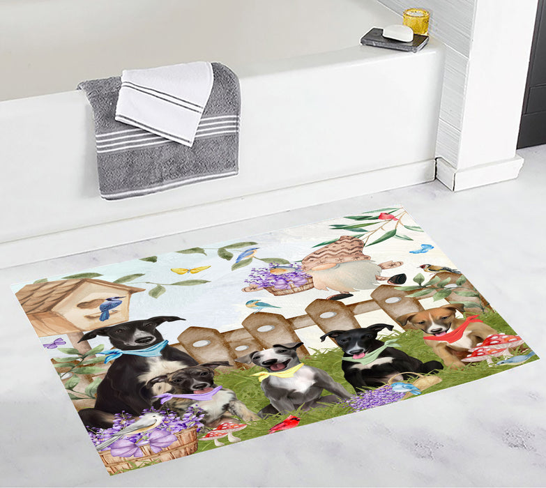 Greyhound Bath Mat, Anti-Slip Bathroom Rug Mats, Explore a Variety of Designs, Custom, Personalized, Dog Gift for Pet Lovers