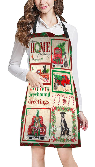 Welcome Home for Holidays Greyhound Dogs Apron Apron48418