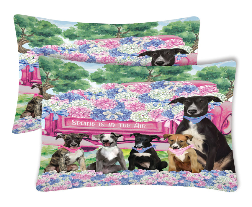 Greyhound Pillow Case, Soft and Breathable Pillowcases Set of 2, Explore a Variety of Designs, Personalized, Custom, Gift for Dog Lovers