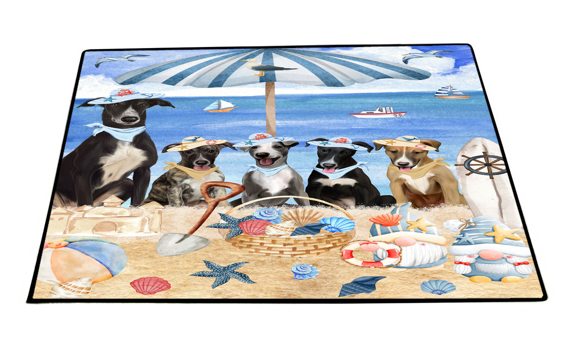 Greyhound Floor Mat and Door Mats, Explore a Variety of Designs, Personalized, Anti-Slip Welcome Mat for Outdoor and Indoor, Custom Gift for Dog Lovers