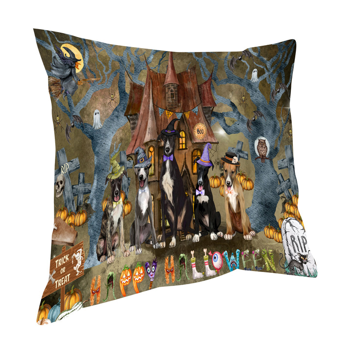 Greyhound Throw Pillow: Explore a Variety of Designs, Cushion Pillows for Sofa Couch Bed, Personalized, Custom, Dog Lover's Gifts