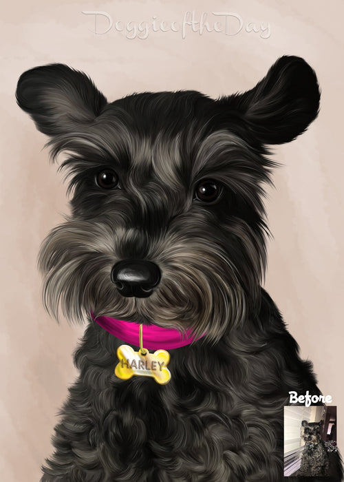 Digital Painting PERSONALIZED PET PORTRAIT! Custom Pet Dog or Cat Art