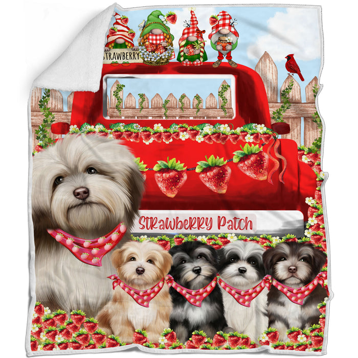 Havanese Bed Blanket, Explore a Variety of Designs, Custom, Soft and Cozy, Personalized, Throw Woven, Fleece and Sherpa, Gift for Pet and Dog Lovers