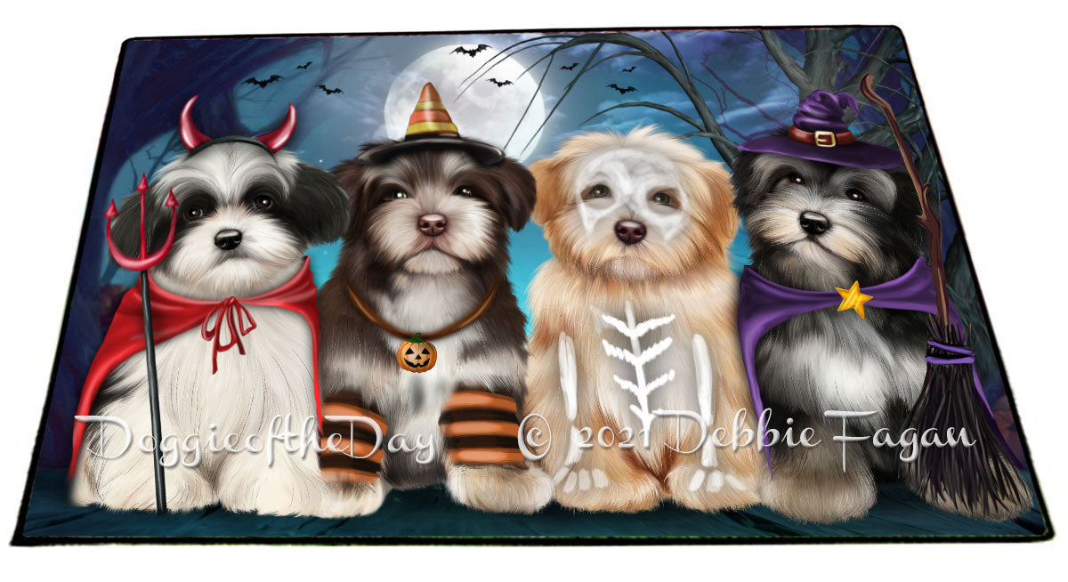 Happy Halloween Trick or Treat Havanese Dogs Indoor/Outdoor Welcome Floormat - Premium Quality Washable Anti-Slip Doormat Rug FLMS58390