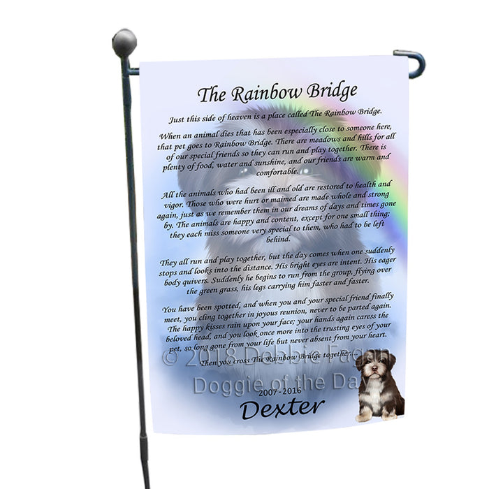 Rainbow Bridge Havanese Dog Garden Flag GFLG56194