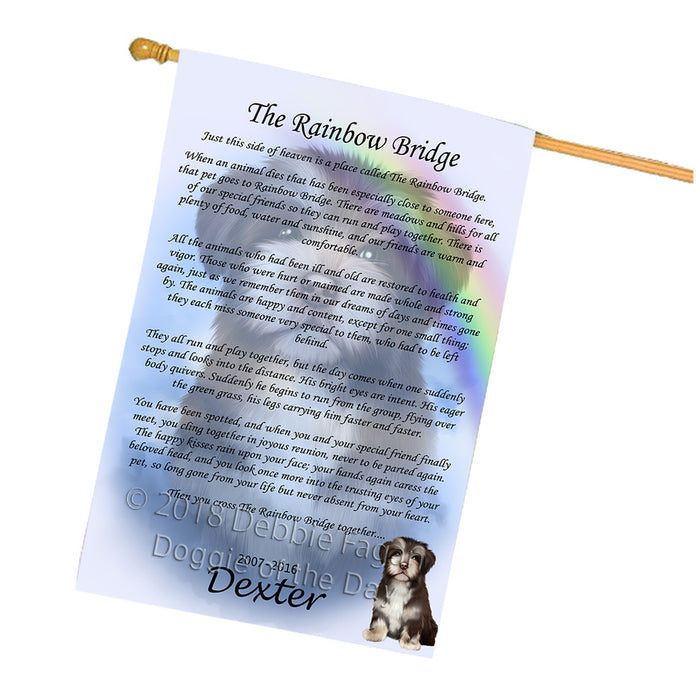 Rainbow Bridge Havanese Dog House Flag FLG56330