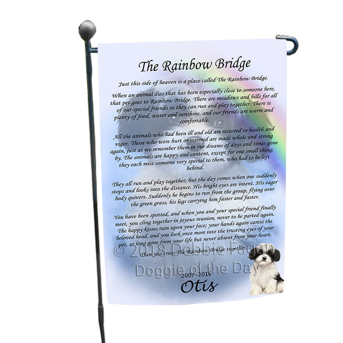 Rainbow Bridge Havanese Dog Garden Flag GFLG56195