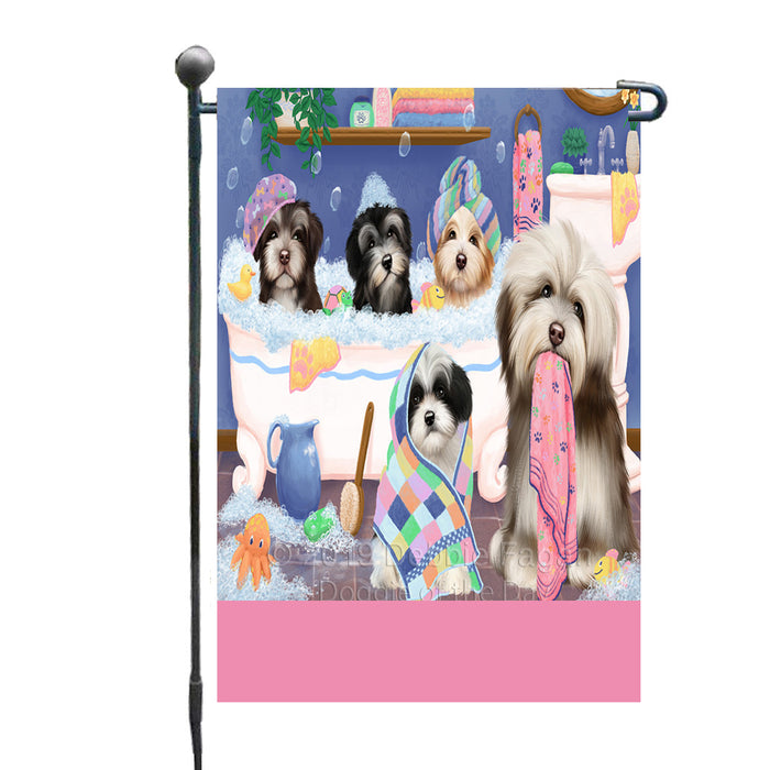Personalized Rub A Dub Dogs In A Tub Havanese Dogs Custom Garden Flag GFLG64882