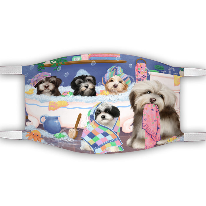 Rub A Dub Dogs In A Tub  Havanese Dogs Face Mask FM49512