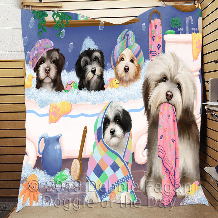 Rub A Dub Dogs In A Tub Havanese Dogs Quilt