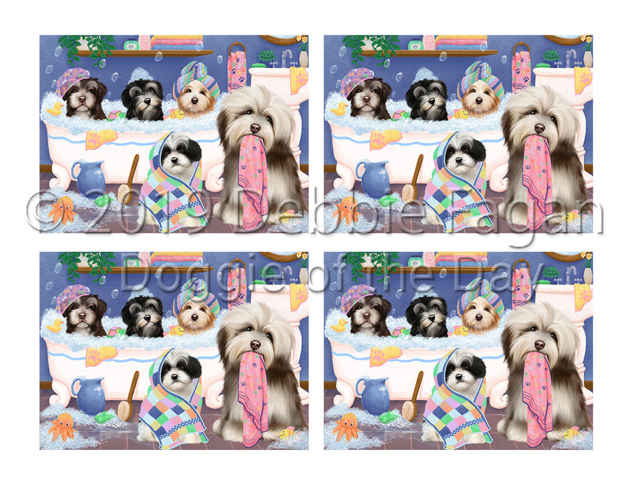 Rub A Dub Dogs In A Tub Havanese Dogs Placemat