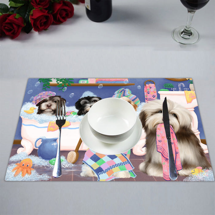 Rub A Dub Dogs In A Tub Havanese Dogs Placemat