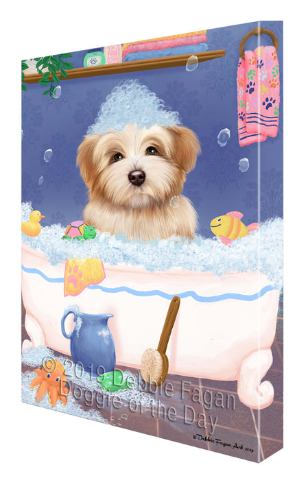 Rub A Dub Dog In A Tub Havanese Dog Canvas Print Wall Art Décor CVS142946