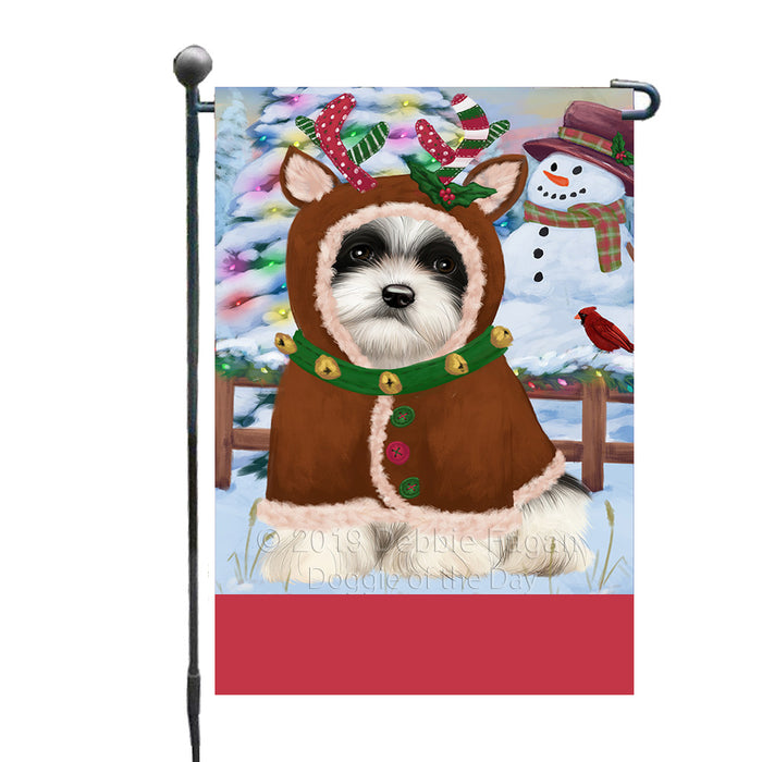Personalized Gingerbread Candyfest Havanese Dog Custom Garden Flag GFLG64067