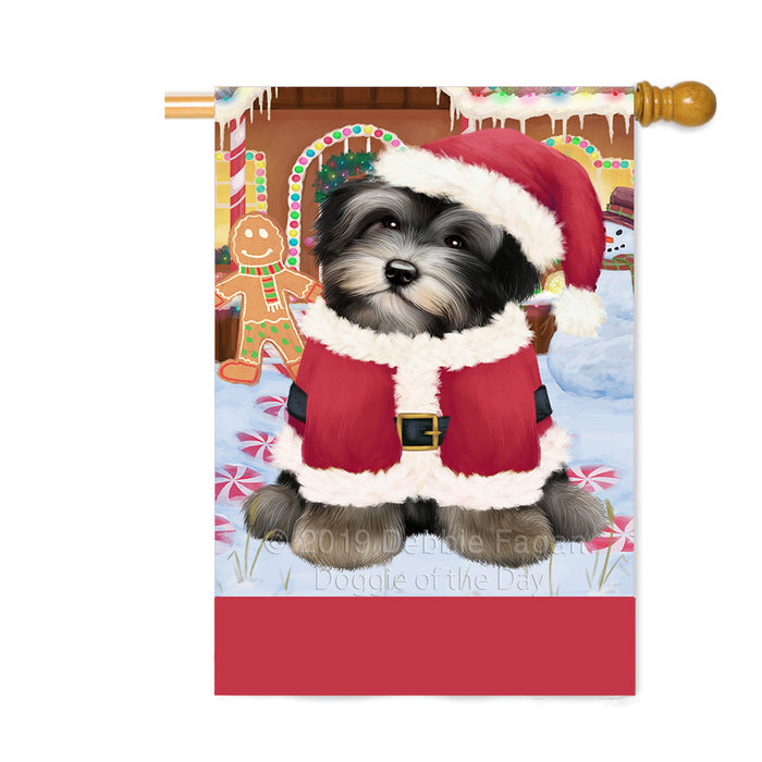 Personalized Gingerbread Candyfest Havanese Dog Custom House Flag FLG63851