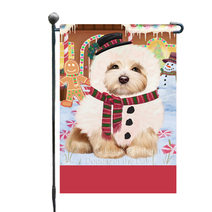 Personalized Gingerbread Candyfest Havanese Dog Custom Garden Flag GFLG64069