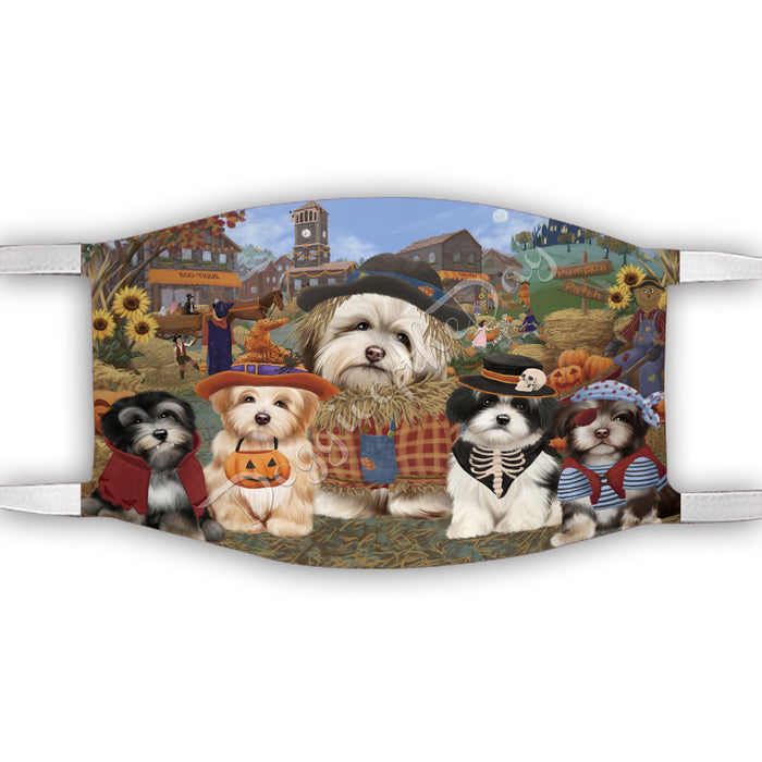 Halloween 'Round Town Havanese Dogs Face Mask FM49962