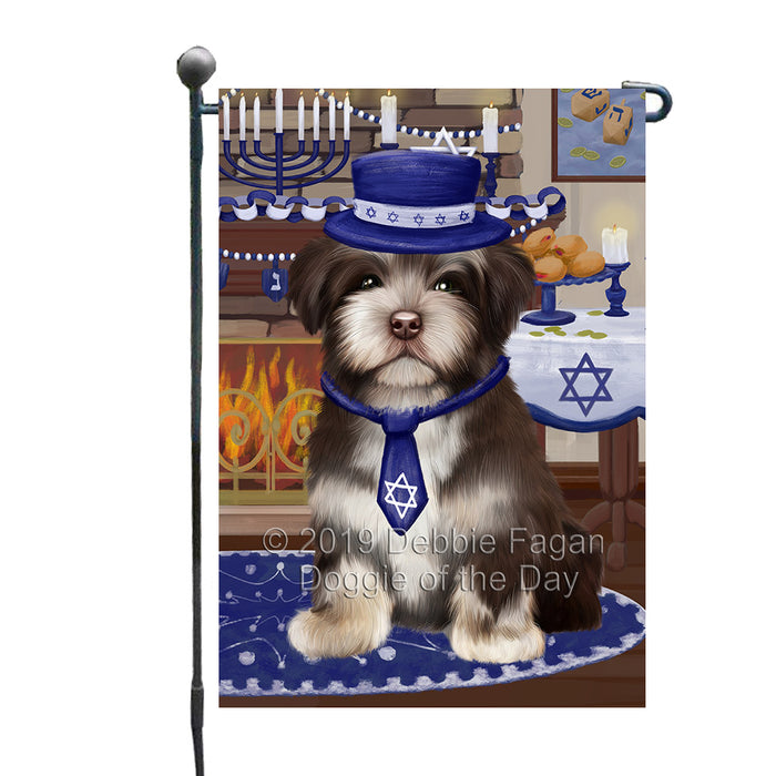 Happy Hanukkah Family and Happy Hanukkah Both Havanese Dog Garden Flag GFLG65725