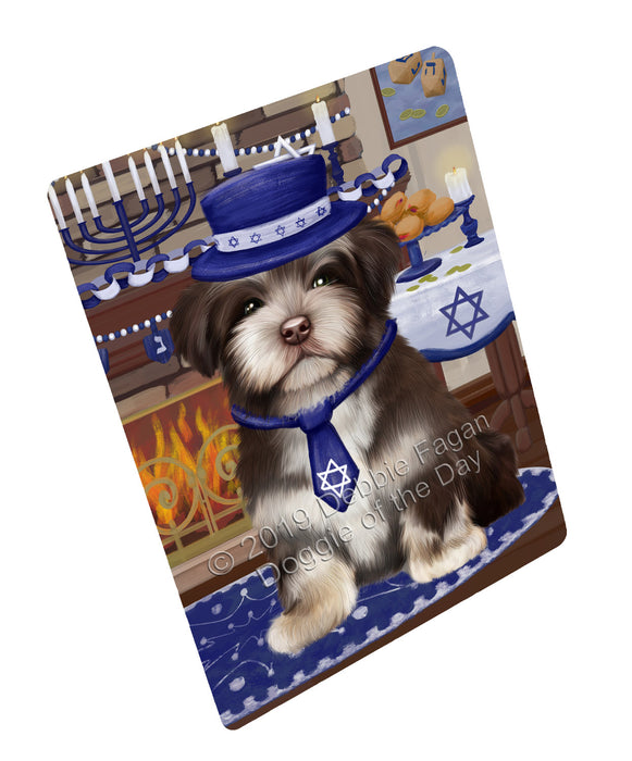 Happy Hanukkah Family and Happy Hanukkah Both Havanese Dog Cutting Board C77506