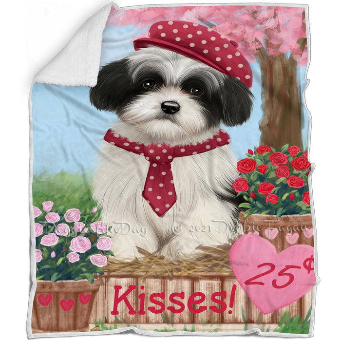 Rosie 25 Cent Kisses Havanese Dog Blanket BLNKT122403
