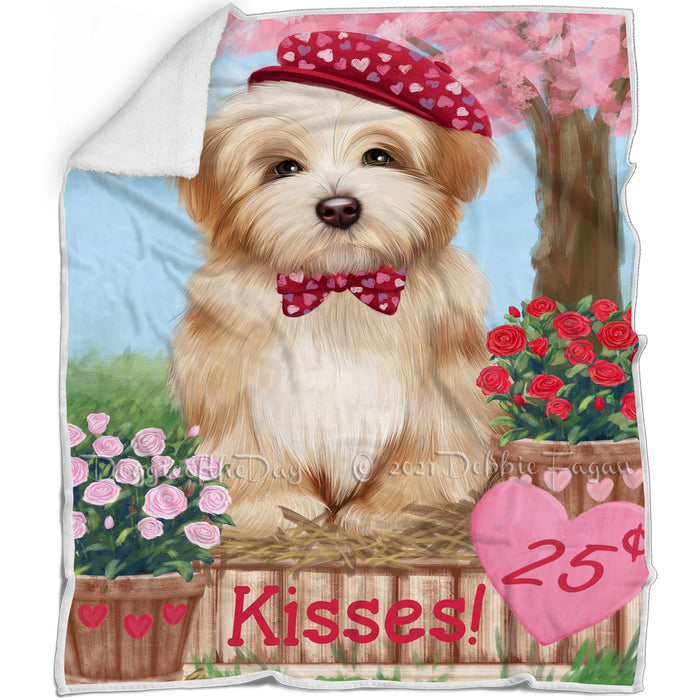 Rosie 25 Cent Kisses Havanese Dog Blanket BLNKT122421