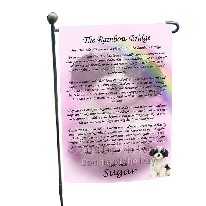 Rainbow Bridge Havanese Dog Garden Flag GFLG56198