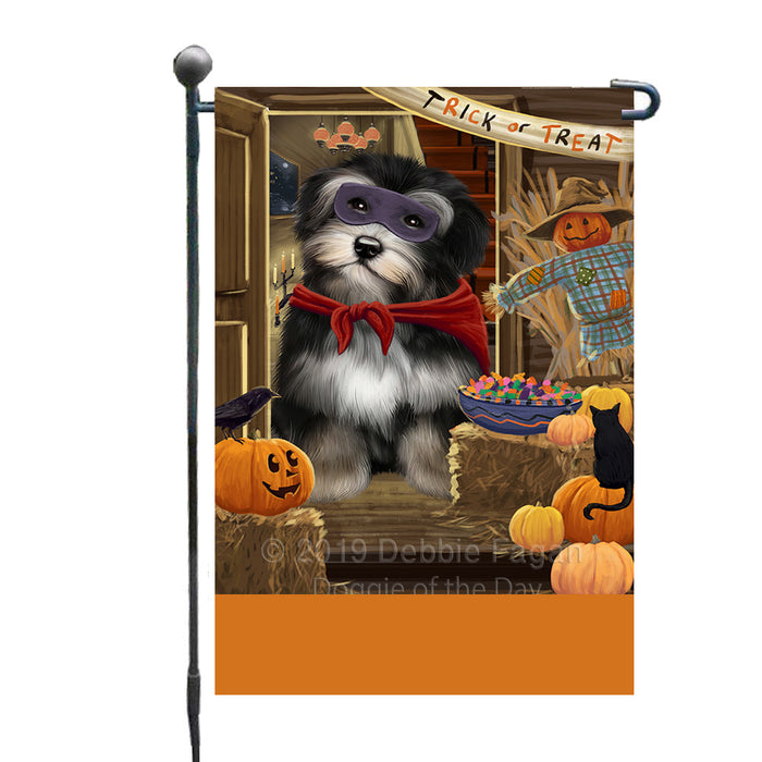 Personalized Enter at Own Risk Trick or Treat Halloween Havanese Dog Custom Garden Flags GFLG-DOTD-A59610