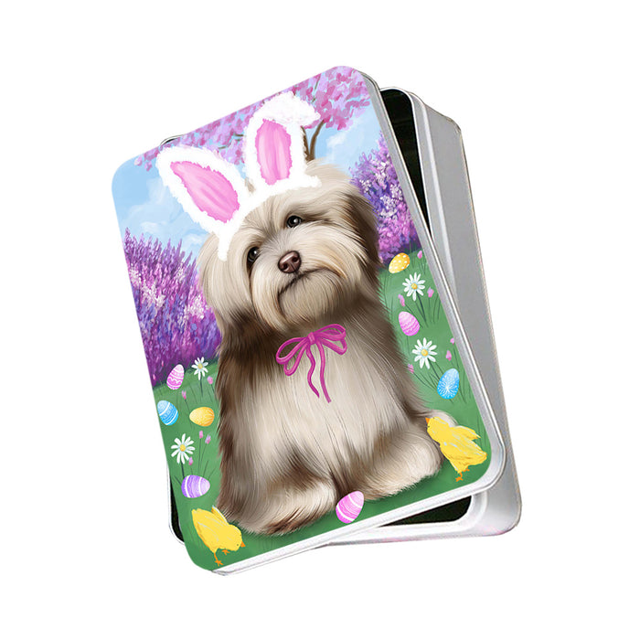 Havanese Dog Easter Holiday Photo Storage Tin PITN49159