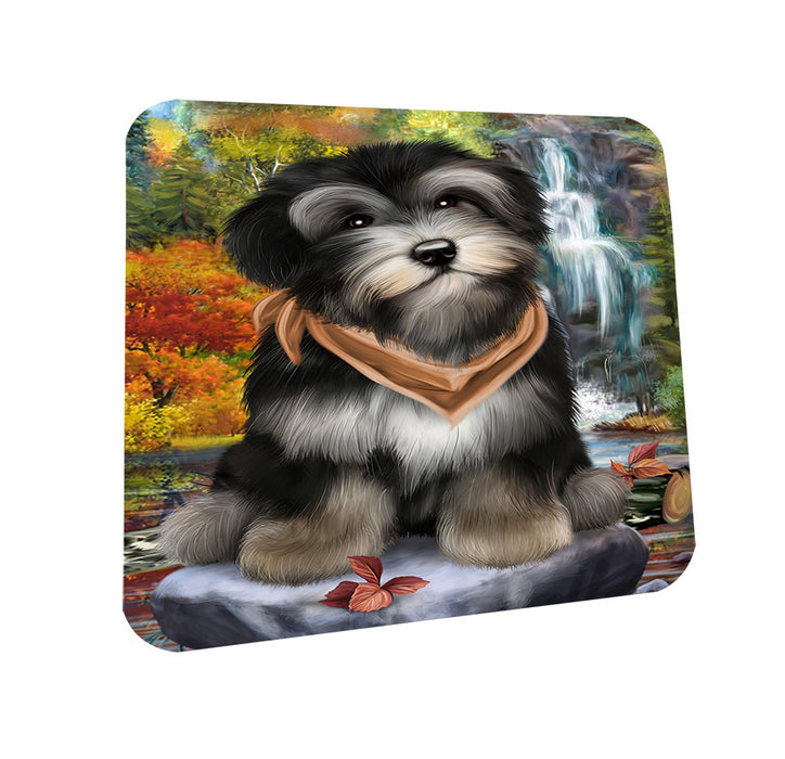 Scenic Waterfall Havanese Dog Coasters Set of 4 CST49400